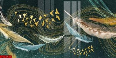 File ảnh file tranh bộ decor in treo tường tráng gương OPIC2132 (gốc) in PP, decal