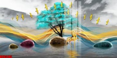 Tải file file tranh bộ decor in treo tường tráng gương OPIC2145 (PSD) cho in tranh 3D