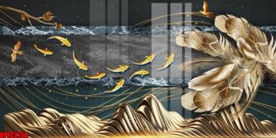 File tranh gốc file tranh bộ decor in treo tường tráng gương OPIC2154 chủ đề hiện đại