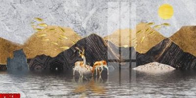 File gốc file tranh bộ decor in treo tường tráng gương OPIC2160 (in tráng gương) ốp tường