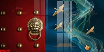 File gốc file tranh bộ decor in treo tường tráng gương OPIC2170 (in lụa) tranh phong thủy