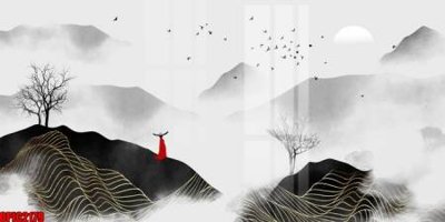 Tải file gốc in lụa file tranh bộ decor in treo tường tráng gương OPIC2179 siêu nét