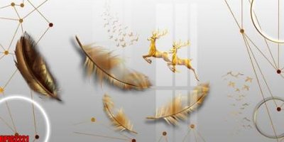 File tranh file tranh bộ decor in treo tường tráng gương OPIC2221 (bản gốc) treo quán cafe