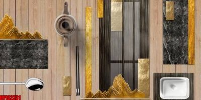 Ảnh gốc file tranh bộ decor in treo tường tráng gương OPIC2231 (độ nét cao) in mica