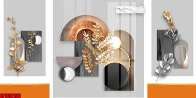 File gốc file tranh bộ decor in treo tường tráng gương OPIC2258 (in mica) cắt laser