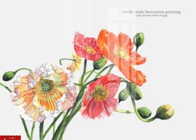 File tranh in trần 3D file tranh bộ decor in treo tường tráng gương OPIC2296 (ảnh gốc)