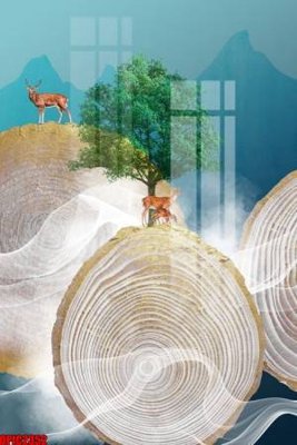 File in trần file tranh bộ decor in treo tường tráng gương OPIC2352 (file gốc) phong thủy