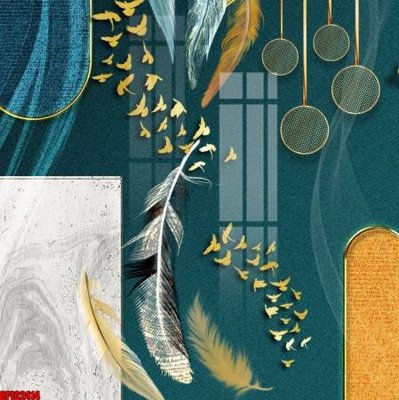 Ảnh gốc file in lụa file tranh bộ decor in treo tường tráng gương OPIC2414 chi tiết