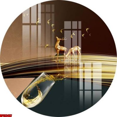 Download file file tranh bộ decor in treo tường tráng gương OPIC2437 (gốc) in mica đèn LED