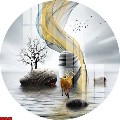 File tranh file tranh bộ decor in treo tường tráng gương OPIC2476 (ảnh gốc) in trần nhà