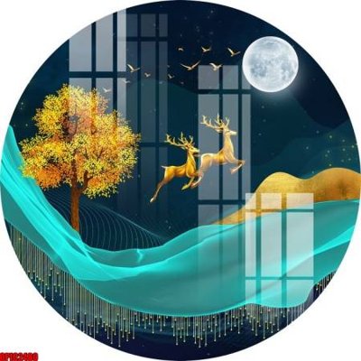 Download file file tranh bộ decor in treo tường tráng gương OPIC2480 (gốc) cho xưởng in