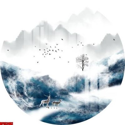 File gốc file tranh bộ decor in treo tường tráng gương OPIC2482 (trang trí) phòng ngủ