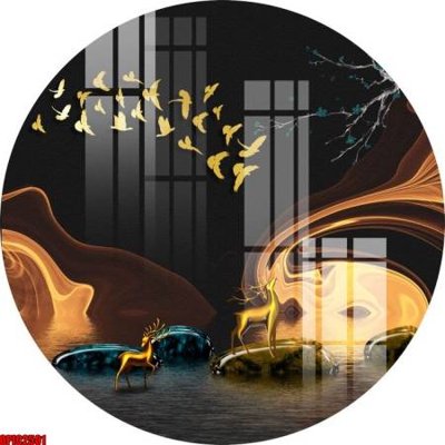 File in trần file tranh bộ decor in treo tường tráng gương OPIC2501 (bản gốc 3D) sống động