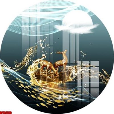 Ảnh gốc file tranh bộ decor in treo tường tráng gương OPIC2510 (độ nét cao) in mica