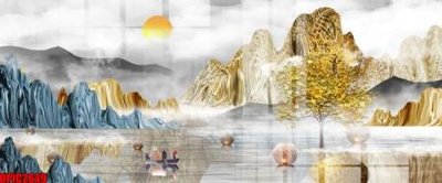 Ảnh gốc file tranh bộ decor in treo tường tráng gương OPIC2649 (siêu chi tiết) để in ấn