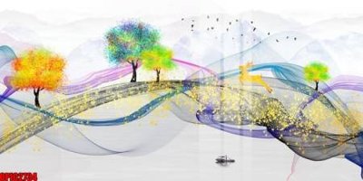 File tranh file tranh bộ decor in treo tường tráng gương OPIC2734 (gốc) in film