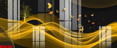 Tải file file tranh bộ decor in treo tường tráng gương OPIC2756 (gốc) chủ đề hoa sen