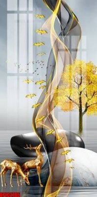 File gốc file tranh bộ decor in treo tường tráng gương OPIC2785 (cho in ấn) độc quyền