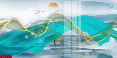 Tải file file tranh bộ decor in treo tường tráng gương OPIC2812 (gốc) chủ đề phong thủy