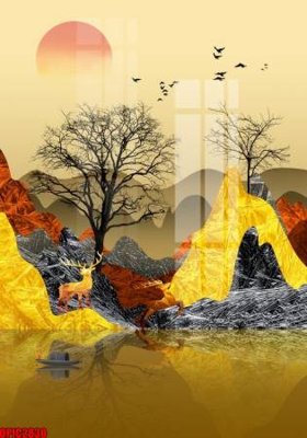 File gốc file tranh bộ decor in treo tường tráng gương OPIC2830 (ảnh chi tiết) để in ấn