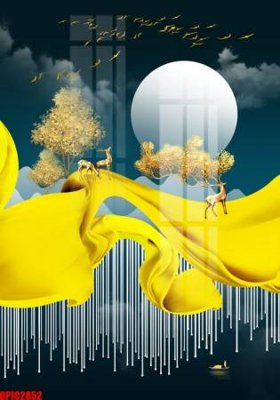 File tranh file tranh bộ decor in treo tường tráng gương OPIC2852 (gốc) chủ đề trẻ em