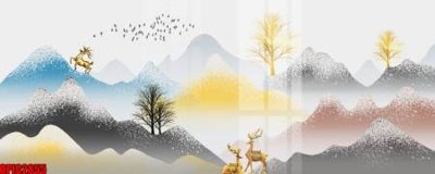 File gốc file tranh bộ decor in treo tường tráng gương OPIC2855 (PNG) nền trong suốt