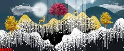 File ảnh file tranh bộ decor in treo tường tráng gương OPIC2871 (gốc) cho trang trí nhà hàng