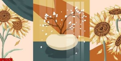 File gốc in ấn file tranh bộ decor in treo tường tráng gương OPIC2879 chất lượng vượt trội