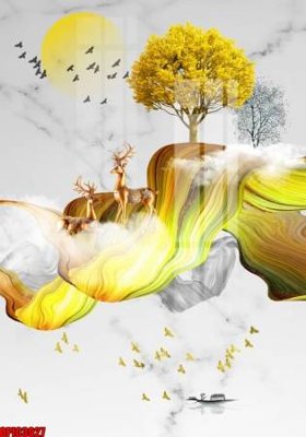 Tải file file tranh bộ decor in treo tường tráng gương OPIC3027 (gốc) làm file quảng cáo