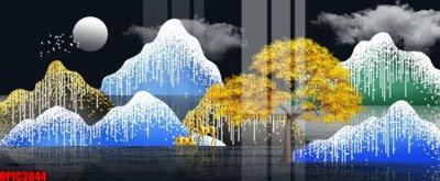 Tải file gốc file tranh bộ decor in treo tường tráng gương OPIC3044 (in bạt) quảng cáo