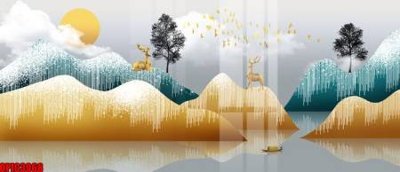 File tranh file tranh bộ decor in treo tường tráng gương OPIC3068 (gốc) in backlit film