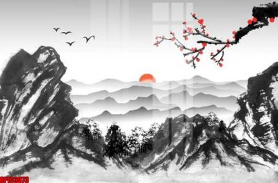 File tranh file tranh bộ decor in treo tường tráng gương OPIC3073 (ảnh gốc) độc quyền