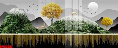 Tải file file tranh bộ decor in treo tường tráng gương OPIC3082 (ảnh gốc) in gạch men