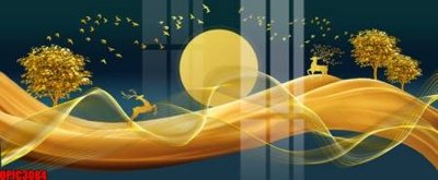 Tải file file tranh bộ decor in treo tường tráng gương OPIC3084 (gốc) in tranh tráng gương