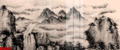 File PSD file tranh bộ decor in treo tường tráng gương OPIC3171 (nguyên bản) cho thiết kế