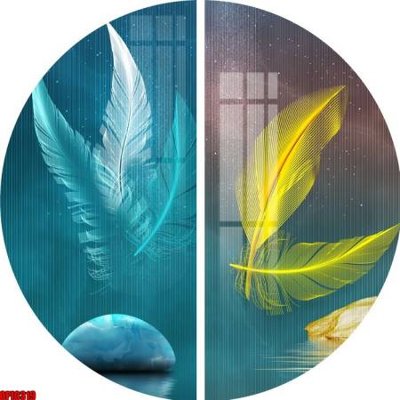 File gốc in ấn file tranh bộ decor in treo tường tráng gương OPIC319 chất lượng vượt trội