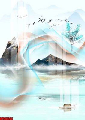 File gốc file tranh bộ decor in treo tường tráng gương OPIC3284 (dành cho trang trí nội thất)