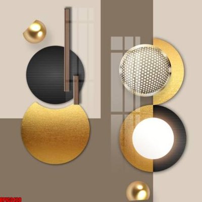 File tranh file tranh bộ decor in treo tường tráng gương OPIC3420 (gốc) in trên kính