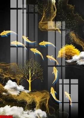 Tải file gốc file tranh bộ decor in treo tường tráng gương OPIC3454 (bản PSD) đầy đủ layer