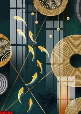 Chi tiết file ảnh file tranh bộ decor in treo tường tráng gương OPIC3480 sắc nét