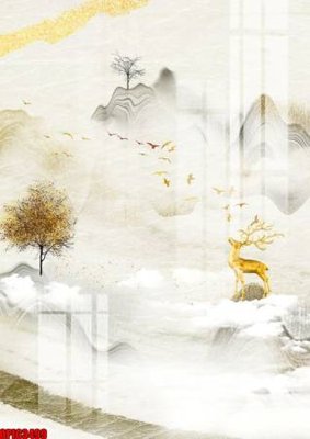 File ảnh file tranh bộ decor in treo tường tráng gương OPIC3499 (gốc) in PP, decal