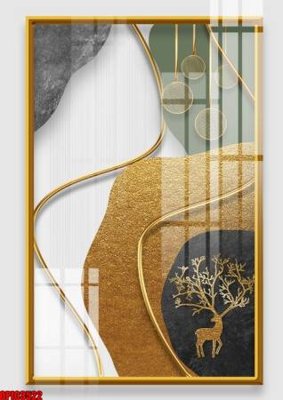 File tranh in trần 3D file tranh bộ decor in treo tường tráng gương OPIC3522 (ảnh gốc)