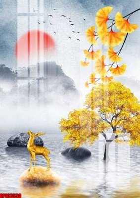 Tải file file tranh bộ decor in treo tường tráng gương OPIC3530 (gốc) in trên mọi chất liệu