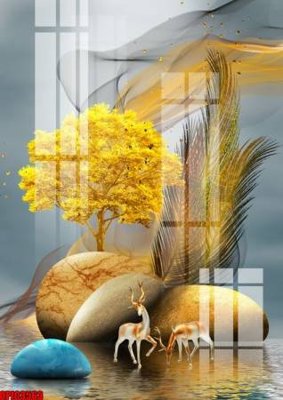 File tranh file tranh bộ decor in treo tường tráng gương OPIC3563 (ảnh gốc) độ nét vượt trội