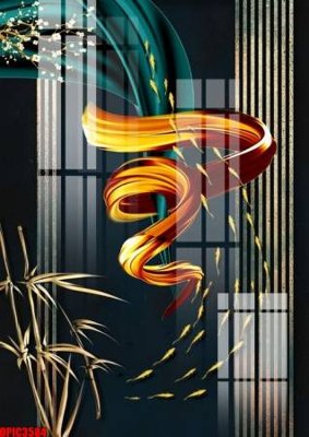 Tải file file tranh bộ decor in treo tường tráng gương OPIC3584 (gốc) làm tranh trang trí