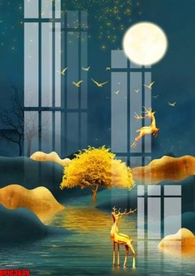 File gốc file tranh bộ decor in treo tường tráng gương OPIC3629 (PNG) chất lượng cao