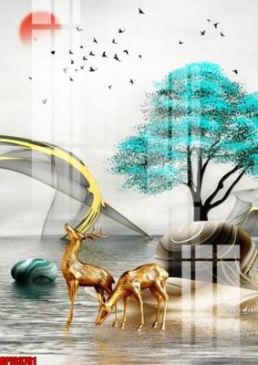 File tranh file tranh bộ decor in treo tường tráng gương OPIC3701 (ảnh gốc) cho in ấn kỹ thuật số