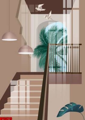 Tải file file tranh bộ decor in treo tường tráng gương OPIC3719 (gốc) để in ấn ngay