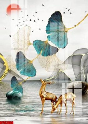 Chi tiết file gốc file tranh bộ decor in treo tường tráng gương OPIC3868 (cho in tráng gương)