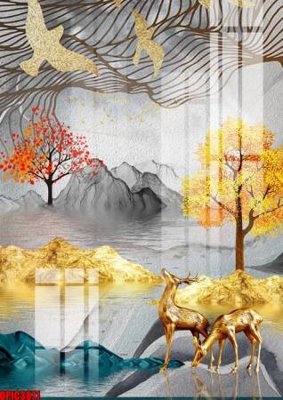 Tải file gốc file tranh bộ decor in treo tường tráng gương OPIC3871 (bản PSD) gốc